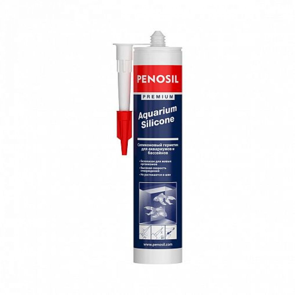 Герметик силиконовый для аквариумов Penosil Premium 280 мл Прозрачный