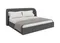 Кровать двуспальная Classic 200 см (серый, букле)