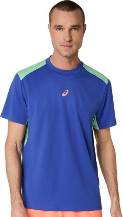 Теннисная футболка Asics Padel Court Short Sleeve - dark cobalt/menthol