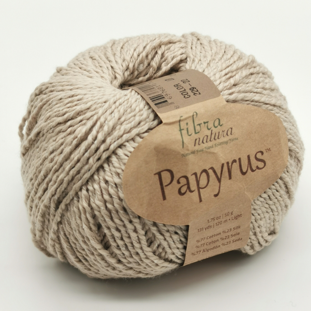 Пряжа для вязания PAPYRUS (229-22) FIBRA NATURA
