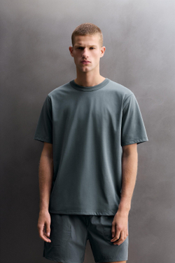 ZARA ФУТБОЛКА ДЛЯ ТРЕНИРОВОК COMFORT, СТАЛЬНОЙ СИНИЙ