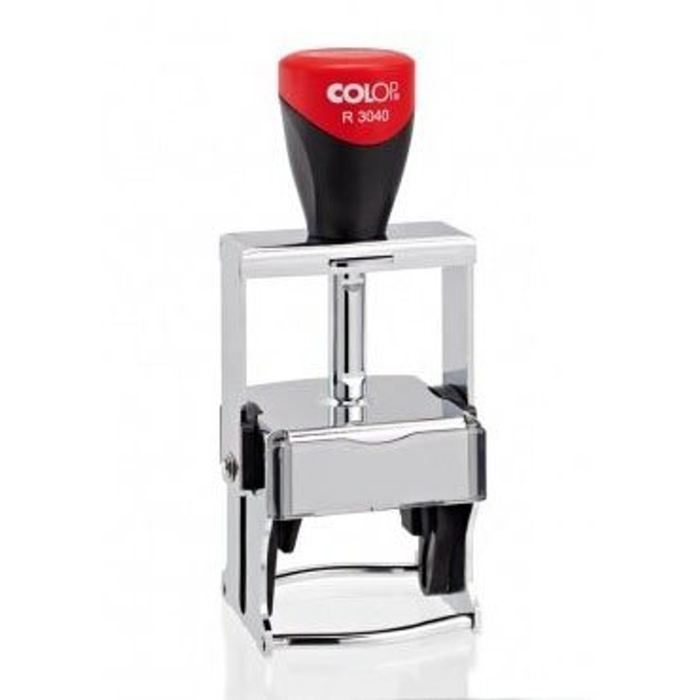 Оснастка автоматическая COLOP Expert Line, для круглых печатей, диаметр поля 40 мм, цвет корпуса хром, в картонной коробке