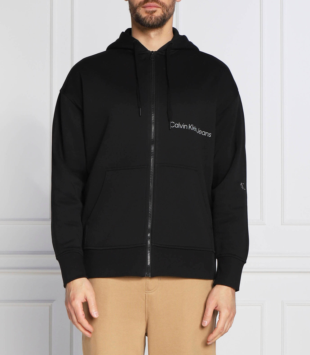 Худи off placed instit zip-through CALVIN KLEIN JEANS - черный(J30J321888)