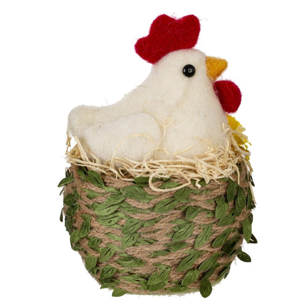 GAEM Фигурка декоративная "Курица в гнезде", L10 W10 H13 см