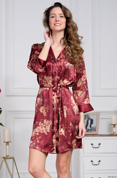 Короткий халат на пуговицах MIA-Amore EMERALD Эмеральд 3627