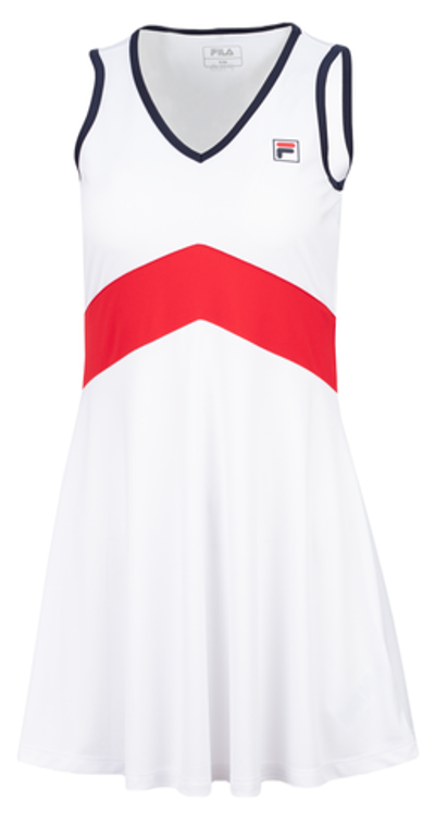 Теннисное платье Fila Dress Gloria - white/fila red