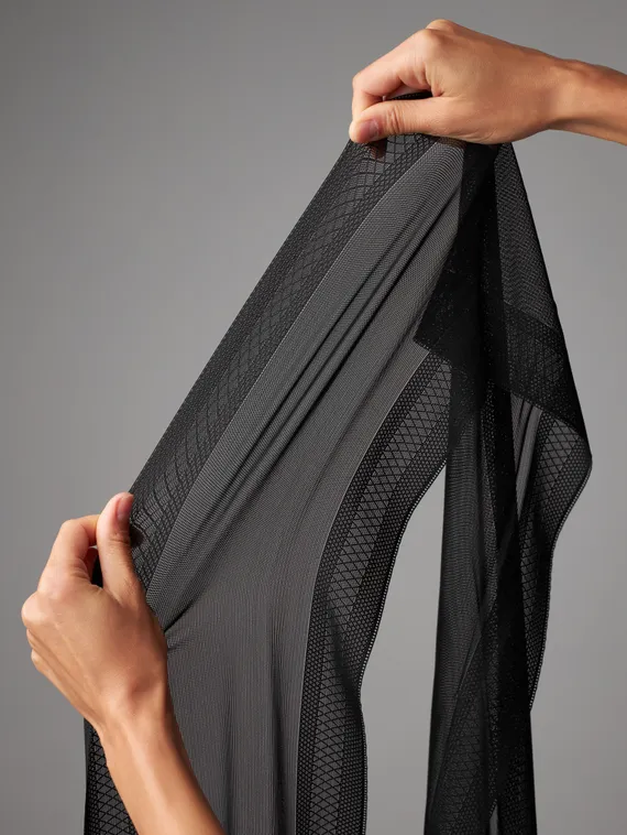 03-217 Кружево-сетка 18,5 см, черный 170