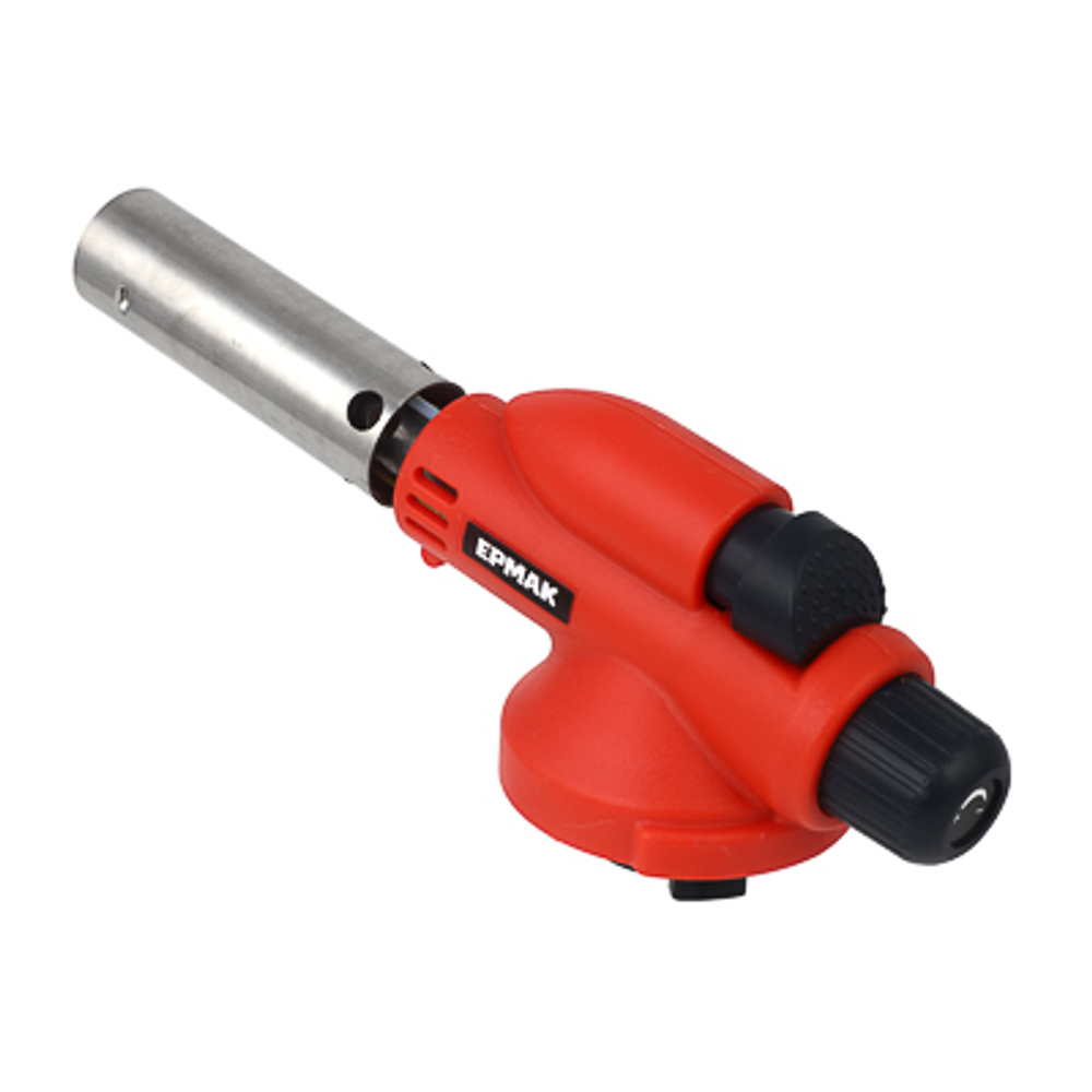 Горелка газовая с пьезоподжигом свободн вращение ЕРМАК широкое сопло 15,5*4,5*5см (80шт/кор)