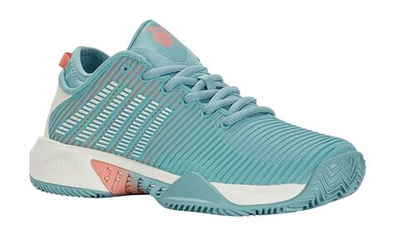 Женские Кроссовки теннисные K-Swiss Hypercourt Supreme HB - nile blue/blanc de blanc/desert flower