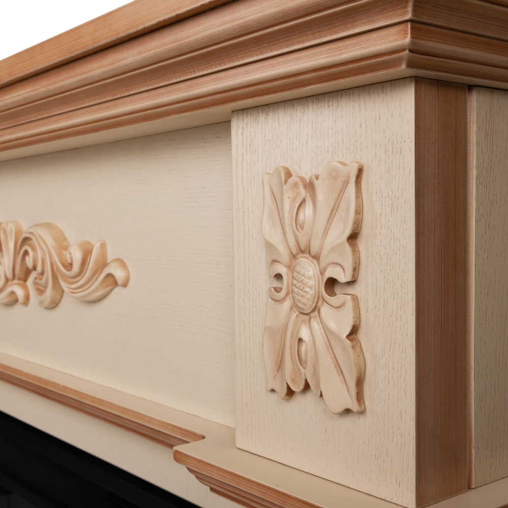 Каминокомплект Real Flame Silvia 26 WT-619B с очагом 3D Helios 26