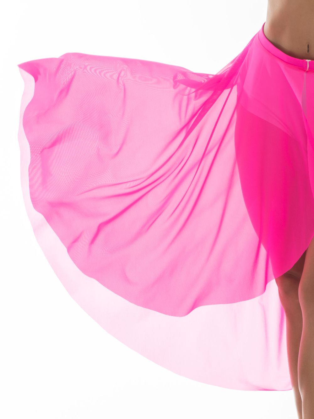 Pareo Skirt Crystal, Pink mesh