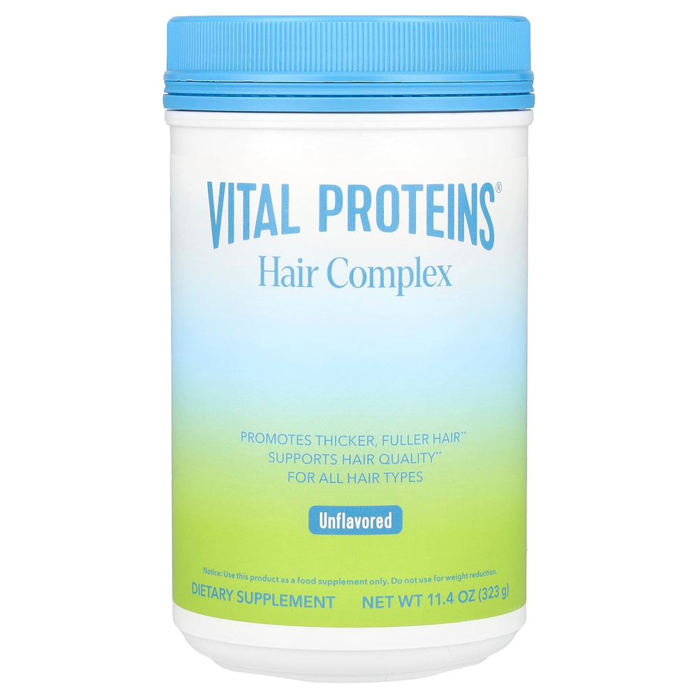 Vital Proteins, Комплекс для волос, без добавок, 323 г (11,4 унции)