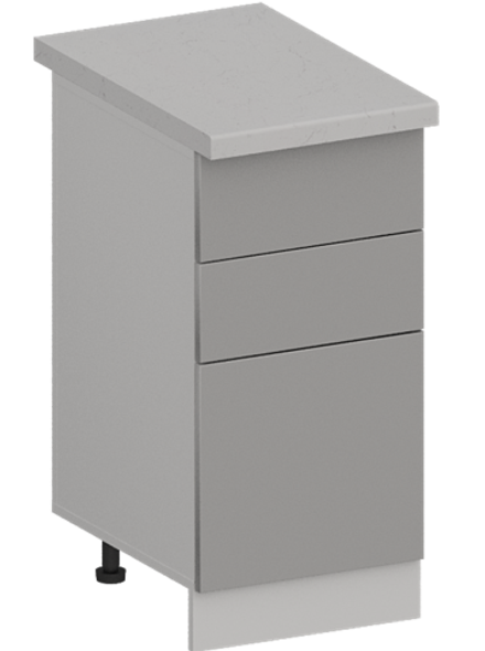 Кухня Модуль ШН3Я 400 Графит / Лайт Грей