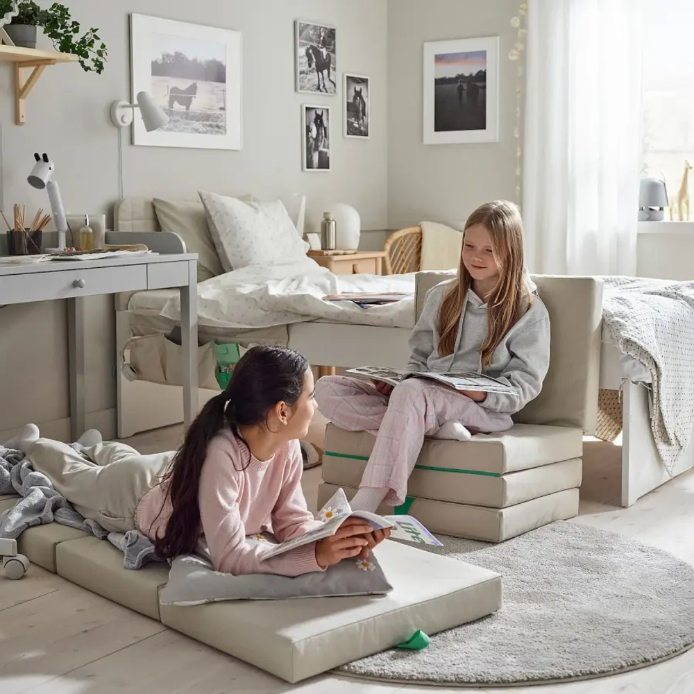 SLÄKT Пуф/складной матрас ИКЕА