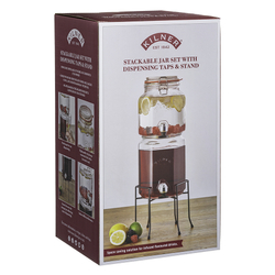 Набор из 2 диспенсеров на подставке 2,1 л и 3,1 л Kilner K_0025.004V