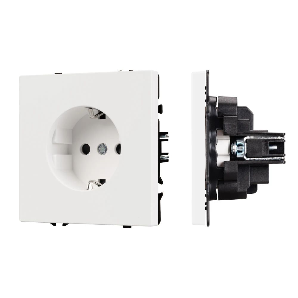 Механизм электрической розетки SCT-NOBE-MEU1-SFPL-WH (230V, 16A) (Arlight, Белый кварц) 054276