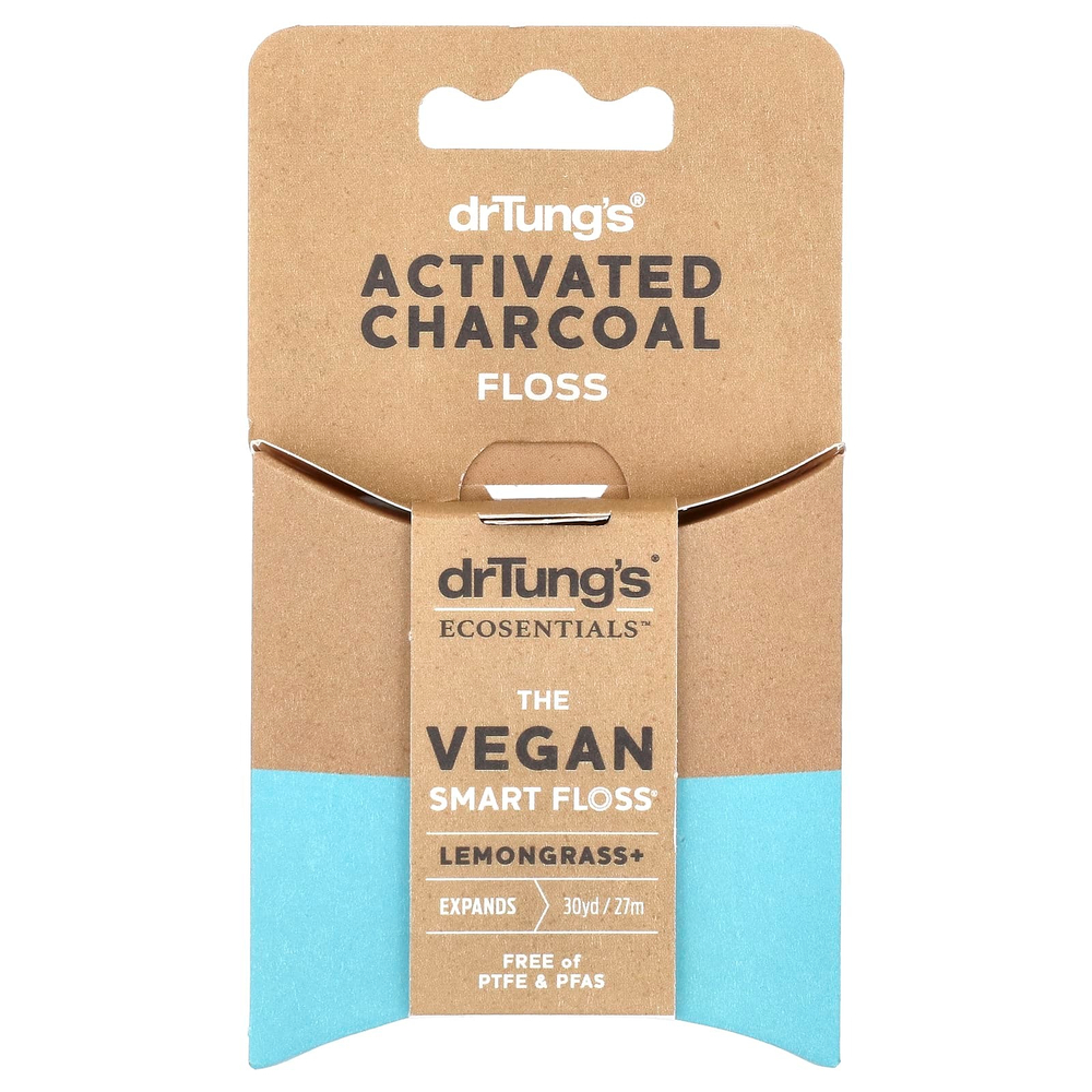 Dr. Tung's, Ecosentials ™, веганская нить Smart Floss®, лемонграсс, 27 м (30 ярдов)