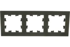 Рамка Systeme Electric ATLASDESIGN 3-постовая карбон 34608
