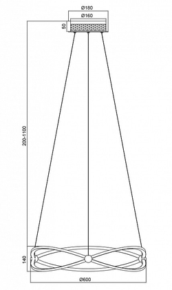 Подвесной светильник Maytoni Weave MOD062PL-L45CH3K