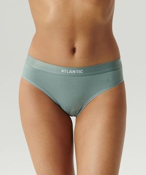 Женские трусы спорт (3шт) Atlantic 3CLP-012E, хлопок,бежевый + розовый + зеленый