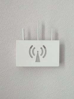 Держатель полка для роутера, цвет белый, 26х16х7см