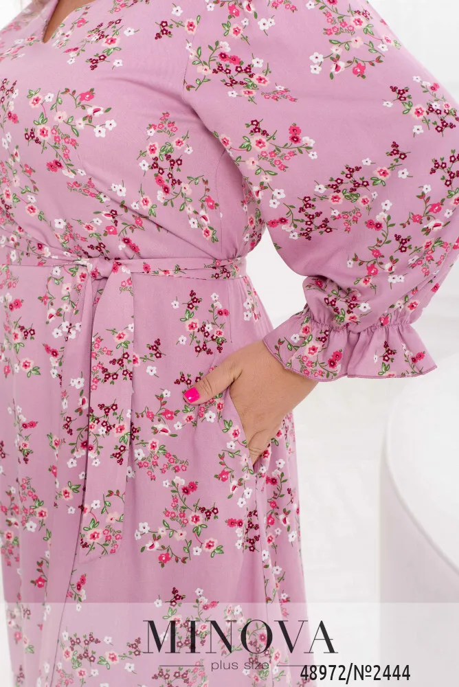 Платье 2444-розовый Minova