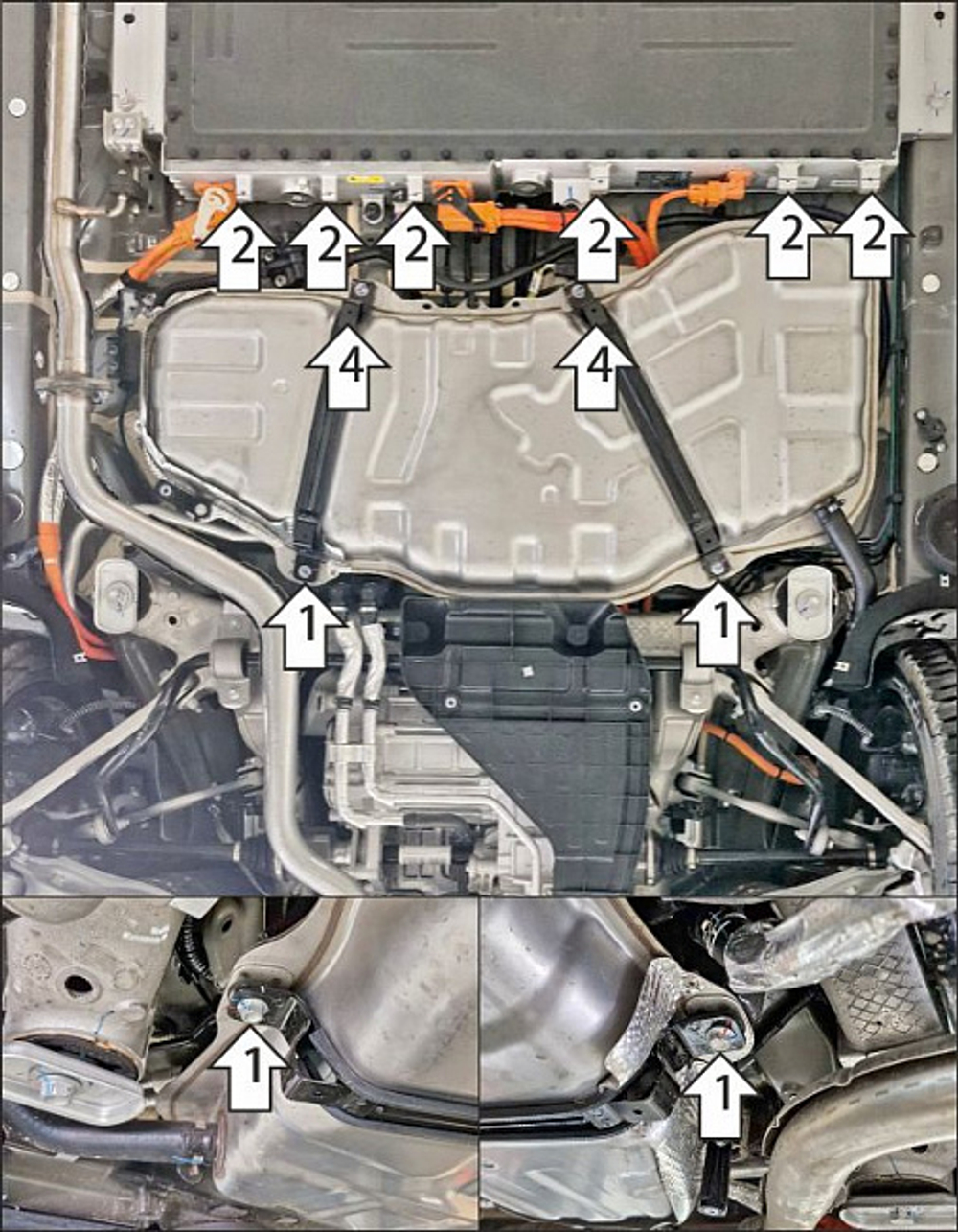 Защита топливного бака. 4 мм, Алюминий для Voyah Passion 2022-н.в., Motodor.348611