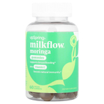UpSpring, Milkflow®, жевательные мармеладки с морингой и витамином C, зеленое яблоко, 60 веганских жевательных мармеладок