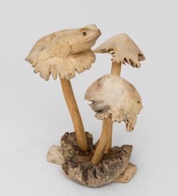 50-001 Статуэтка «Лягушка на грибе» 20 см