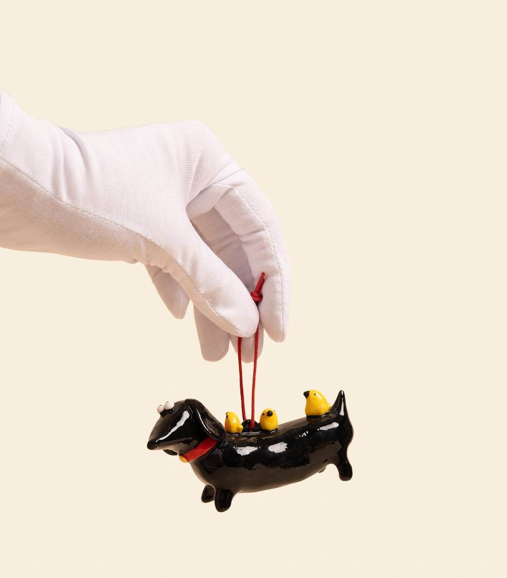 Елочная игрушка – Такса | Александра Маврина