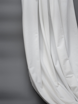 Микрофибра бельевая матовая эластичная цвет белый метражом