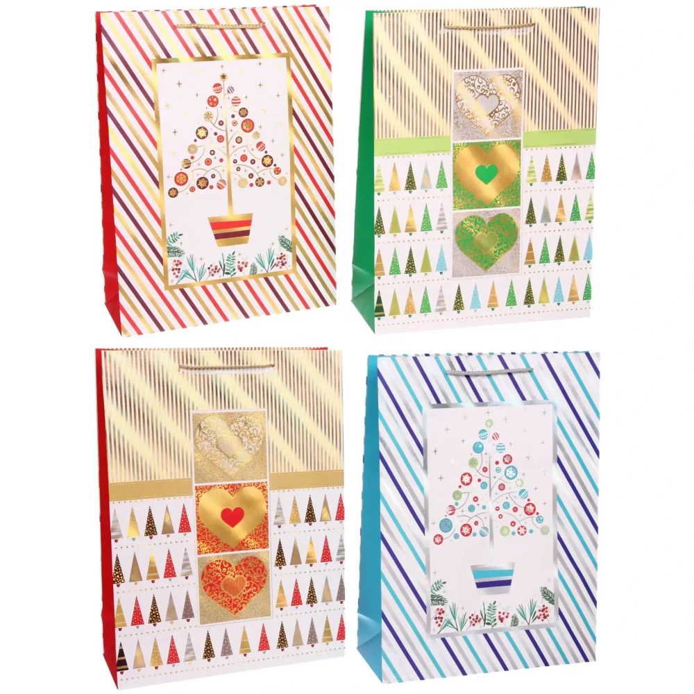 Пакет подарочный «Зимняя нежность» 31*42*12 см, микс