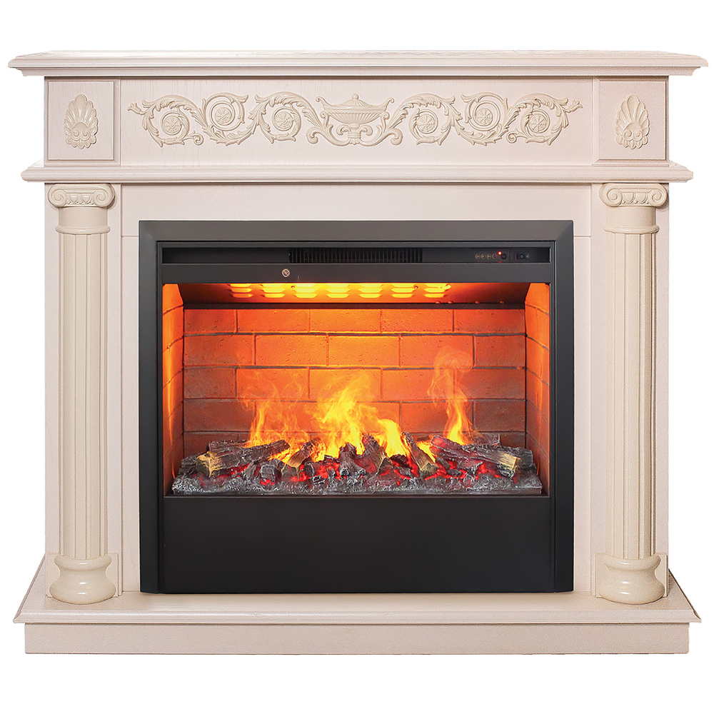 Каминокомплект Real Flame Attica WT с очагом 3D Helios 26