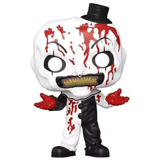 Фигурка Funko POP! Movies Terrifier Art the Clown (Bloody) (1592) 80707 / Фигурка Фанко ПОП! по мотивам фильма "Ужасающий", Клоун Арт. Товар уцененный