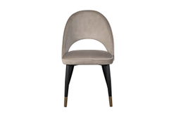 Стул велюровый 51x56x84см Garda Decor серо-бежевый