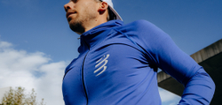 Лонгслив 3D Thermo Seamless Zip Dazz Blue