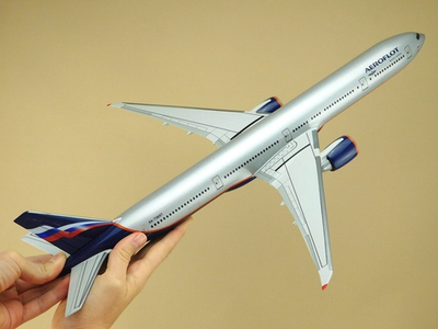 Модель самолета Boeing 777-300ER (М1:144, Аэрофлот, RA-73697, А.Пушкин)