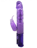 Виброкомпьютер с ЖК экраном, 9 режимов вибрации, с волновым эффектом (фиолетовый) 38х250 мм (Цвет: фиолетовый)