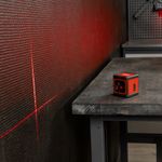 Лазерный уровень XQB RED Basic SET, 10 м, красный луч, батарейки, резьба 1/4" MTX, 35018