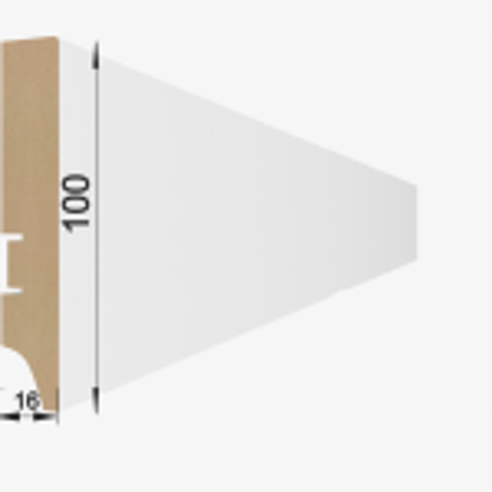 НАПОЛЬНЫЙ ПЛИНТУС МДФ STELLA 100A 2000х100х16 мм - Магазин напольных покрытий в Екатеринбурге. MAXI ПОЛ