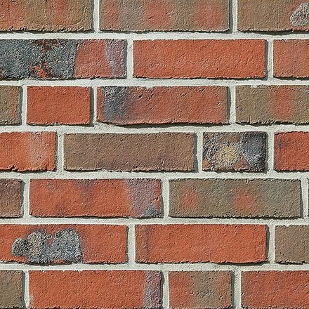 Roben Wiesmoor красно-синий пестрый (rotblau-bunt) NF полнотелый 240х115х71, поверхность handstrich - облицовочный кирпич ручной формовки "handstrich"