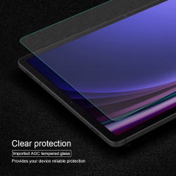 Антибликовое закаленное стекло от Nillkin для планшета Samsung Galaxy Tab S9+ и S9 FE+, толщина 0,3мм, серия Anti-Explosion Glass Screen Protector