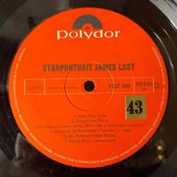Винтажная виниловая пластинка LP Джеймс Ласт James Last Starportrait (Germany 1971)