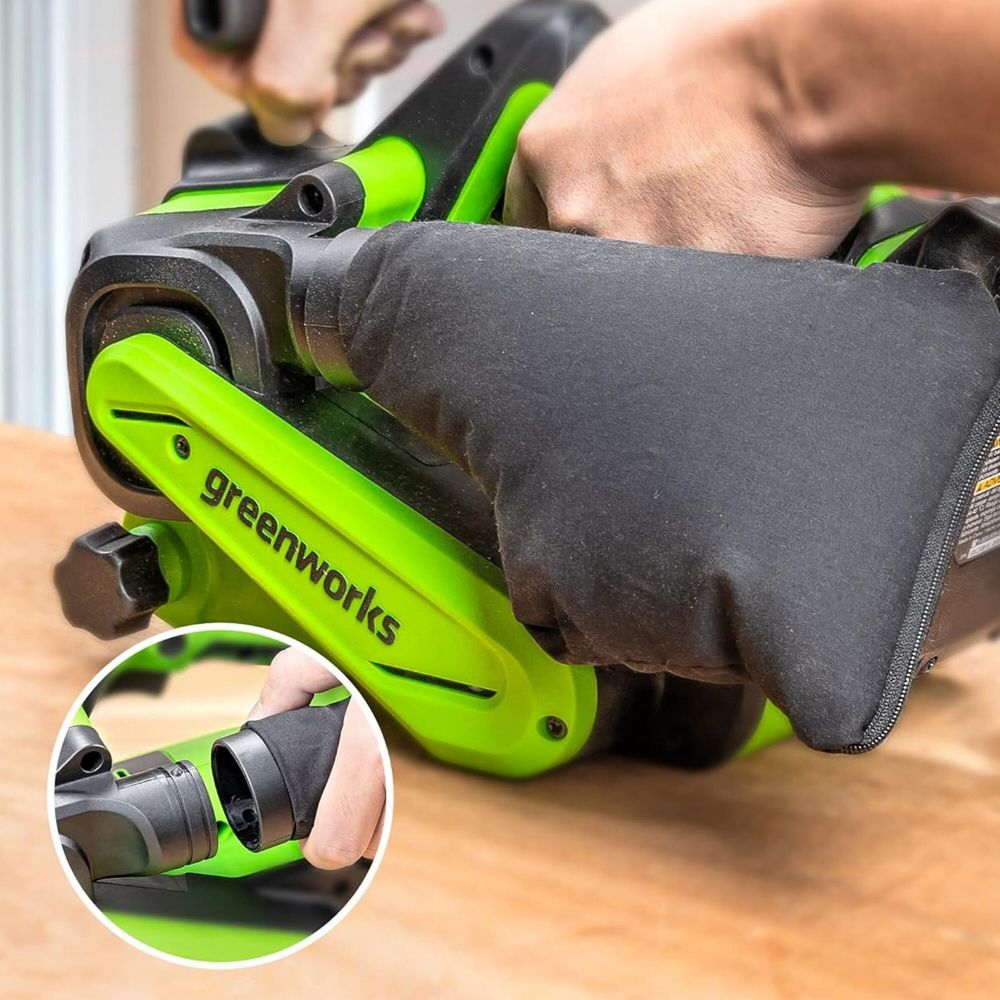 Аккумуляторная ленточная шлифовальная машина Greenworks G24BS,3100607, 24v, без АКБ и ЗУ