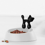 Миска для кошки miaou, черно-белая