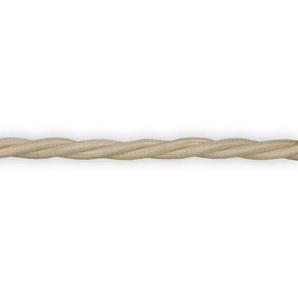 Ретро провод, витой кабель 10 метров 3x2.5 Retrika, слоновая кость, RP-32506-10