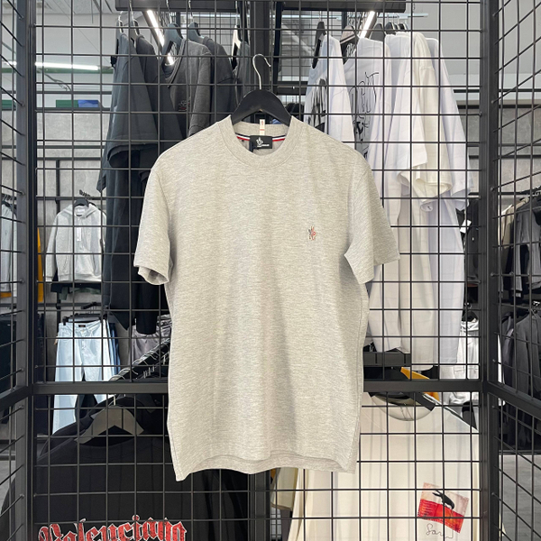 Футболка Moncler logo grey