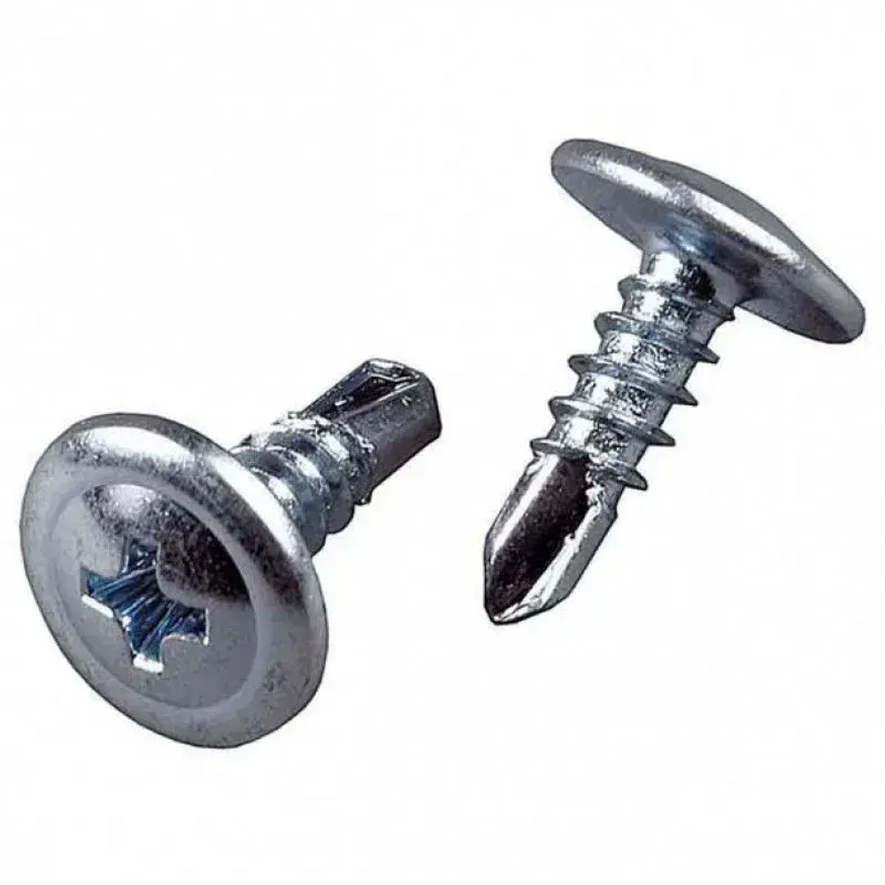 Саморезы с прессшайбой со сверлом 4.2 мм оцинкованный 4,2 х 64 мм 1 кг, 240 шт.