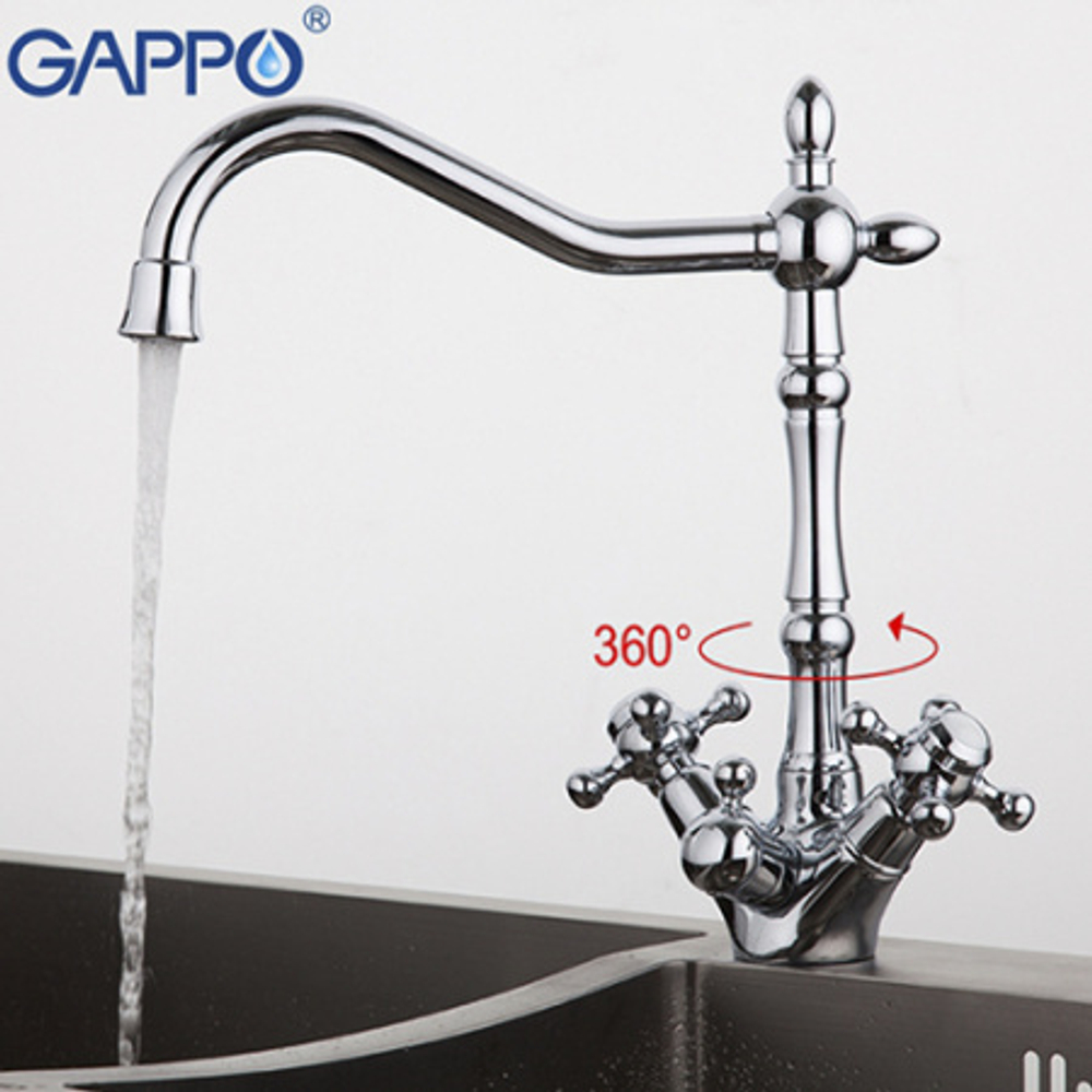 Смеситель для кухни GAPPO с подключением фильтра питьевой воды G4398-2