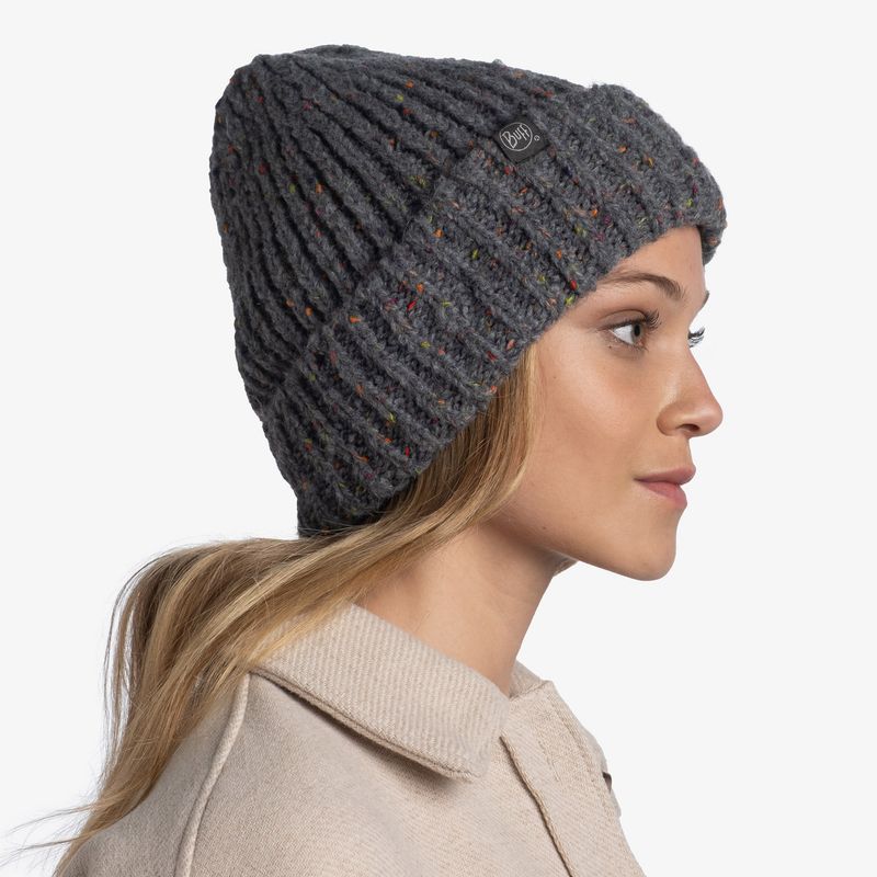 Шапка вязаная с флисом Buff Hat Knitted Polar Kim Grey Фото 3